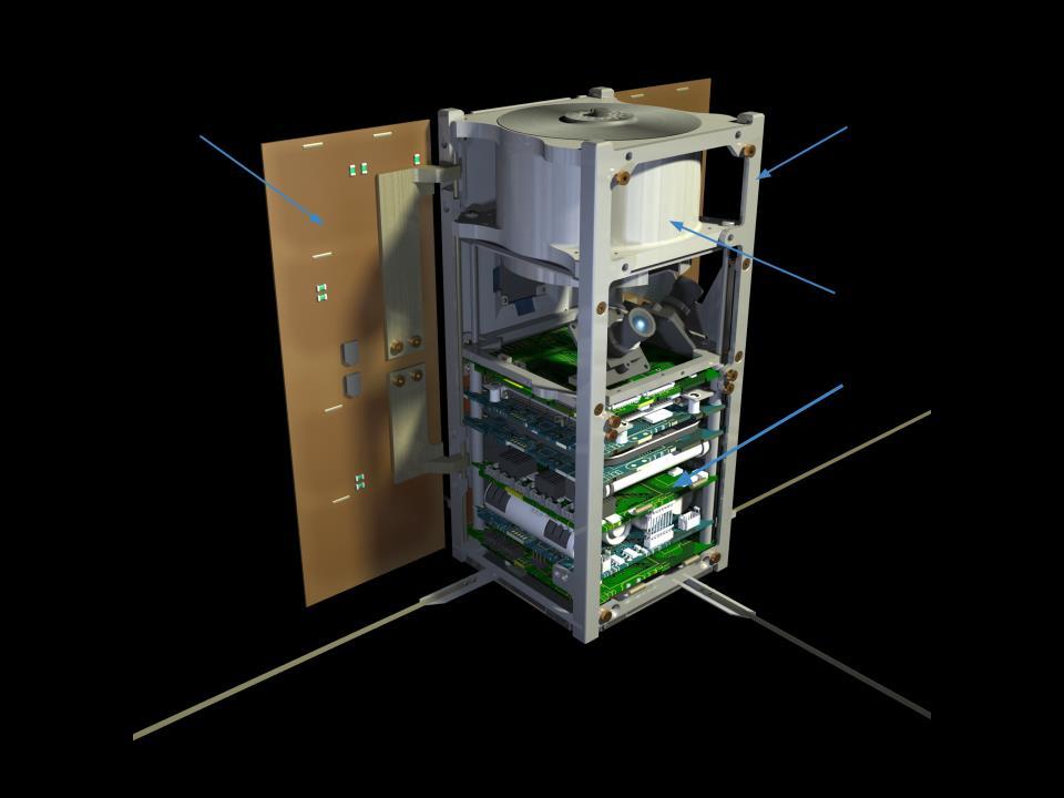2 MODEL DESCRIPTION 2.1 SATELLITE 2.1.1 FULLY INTEGRATED SATELLITE PW-Sat2 is a 2U (10x10x20 cm, 2.66 kg) CubeSat satellite with 2 main deployable subsystems: SAIL and SADS.