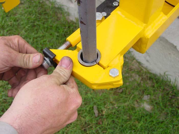 INSTALLING THE DRILL BITS Place the proper bushing into the