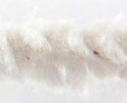 Trimming made of soft cotton, with and without incorporated bristles (for maximum