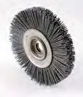 bristles The nylon fibres of these brushes are interspersed with silicon carbide.