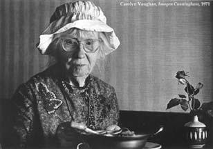 IMOGEN CUNNINGHAM 1883 born in Portland, Oregon During high school became interested in photography