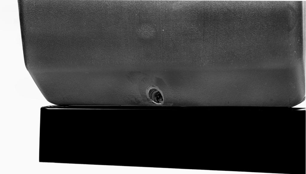 lign the hole () Fig. 35 in the bottom of the motor cover with the hole in the side of the saw cabinet. Place a 1/4" flat washer on a 1/4-20x5/8" hex head screw.