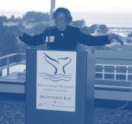 Photo: Monterey Bay NMS Safe Havens in Half Moon Bay Dr. Sylvia Earle, National Geographic Society s Explorer-in- Residence added to the excitement of the 10th anniversary festivities.