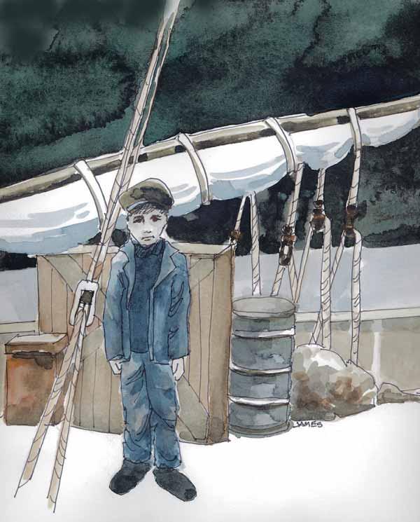 Short Story Contest Wendy Wu In Wendy Wu s The Stowaway, 9-year-old protagonist Luke Mostren steals away on a three-masted schooner, launching himself into a world of adventure.