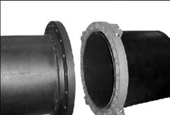 groove and gasket cavity faces towards mating flange.