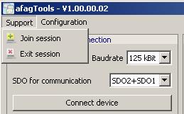 5.2.1 Support The Mikogo program is started via the "Support -> Join session" function which enables a remote
