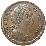 Excessively Rare Proof Halfpenny 1694 2060* William and Mary,