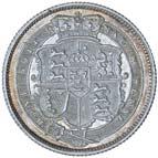 double florin 1887 (S.3923). The last toned nearly extremely fine, others fair - good very fine.