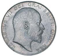 2170* Edward VII, halfcrown, 1907 (S.3980, ESC 752). Light blue and gold tone, about uncirculated.