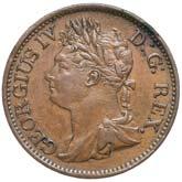 $300 2219* Ireland, George IV, copper halfpenny,