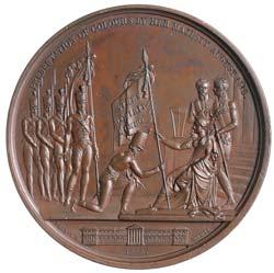 (7) 2238* George III, bronzed proof medal, 'Treaty of Paris', 1814, 'Peace in Europe', 40mm, obv.
