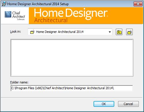 Home Designer Architectural 2014 Reference Manual Choose Destination Location 4. This window appears only if you click the Advanced button, and then the Change button, in the previous windows.