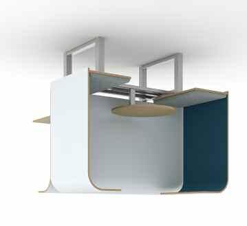 Meeting Booth continued Planning Details Frame is available in 501 platinum metallic at no upcharge.