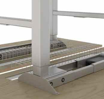 Cable Management Planning provides several cable management accessories that are designed for use on benches, table ends, all end media wall units and meeting booth.