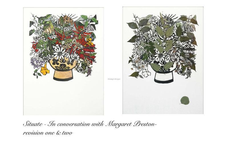 An Artist who has inspired Shelagh Morgan Compare and Contrast these different works of art by Margaret Preston and Shelagh Morgan.