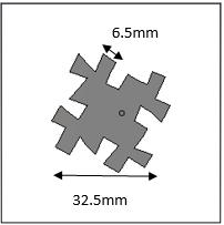 Minkowski square patch antenna Figure 7: 0