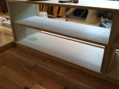 Base cabinet at bathroom Dry fit cabinet