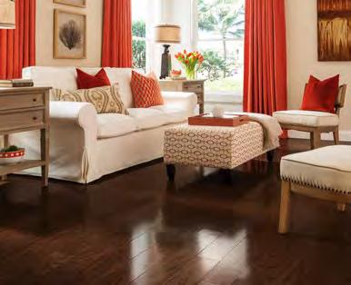 TURLINGTON SIGNATURE SERIES ENGINEERED HARDWOOD Featuring in-demand colors and specialty color treatments Expanded color choices including fashionforward darker hues Double staining techniques