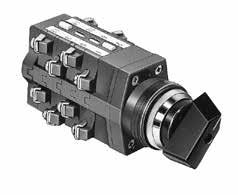 ø0/ø Series Cam Switches standard circuits to choose from Wide variety of heavy-duty oiltight cam switches Operators available up to positions Contact blocks rated at 00V, 0A Ideal for