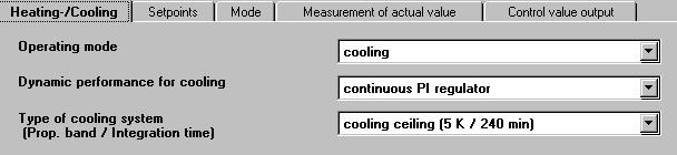 1 On / Off Night mode 1 Bit CWTU The Night mode is selected via this object. In cooling mode, the setpoint in rooms that are unoccupied for long periods (e.g. over night or at the weekend) is increased or reduced to a set level.