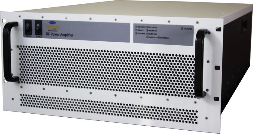 0.5MHz-150MHz 500W Scientific and Industrial Applications The BT-AlphaSA-CW series is a range of class AB RF power amplifiers covering the 0.5MHz to 150MHz frequency range.