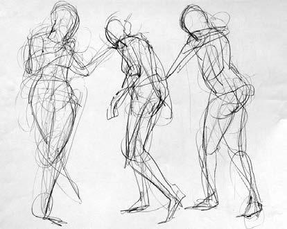 Gesture drawing is a great way for anyone interested in learning to draw to get started right away. You don't need to know thing about drawing the figure to make registers.
