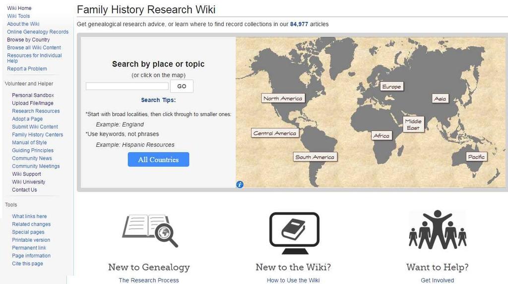 Finding Ancestors Using the Family History Research Wiki Family History Research Wiki is an extremely valuable tool we can use to learn how to find information on our ancestors.