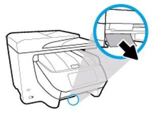 3. Remove any torn bits of paper or debris in the input tray area. You might need to use a flashlight. 4. Insert the input tray back into the printer. Try to print.
