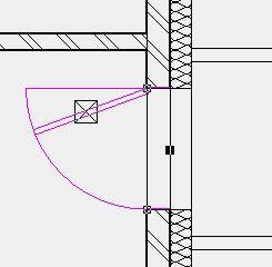 SET DOORS WITH STOP Since, in the work drawing, the outside doors also have a stop, they are best reinserted again. WORKSHOP 1.