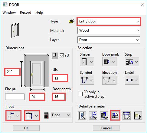 Select the door, which is most easily done by selecting the door leaf, and delete it by using the function DELETE or by pressing
