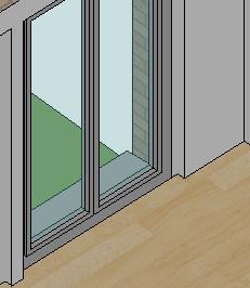 4. The recess depth of the window doors no longer matches the new wall