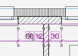 Specify the points P4 and P5 for the reference line and specify the position of the chain