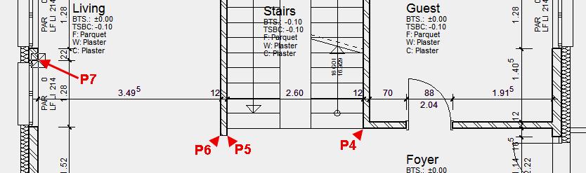 9. In the properties bar now switch to the point entry and specify the other points. 10.