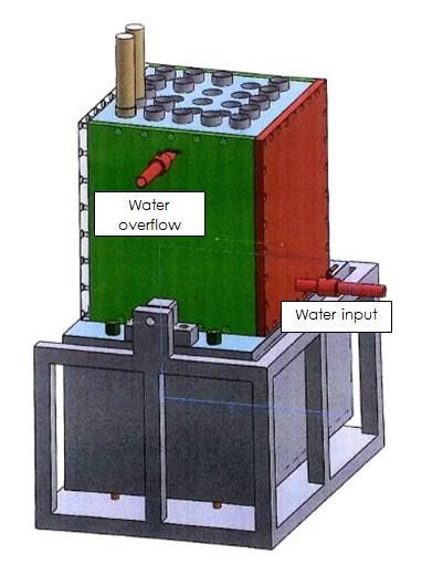 Once all the substances are well mixed, the soap is poured into the mold. This molder machine has 25 aluminium molds (5 5) as depicted in Figure 3.
