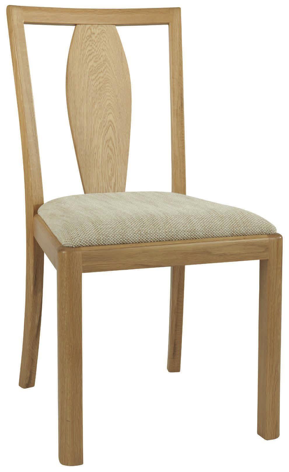 FABRIC SEAT Width 50cm - (19 2 /3 ) Depth 56cm - (21 1 /2 ) Height 90cm - (35 1 /2 ) WOODEN BACK CHAIR WITH TAUPE FAUX LEATHER