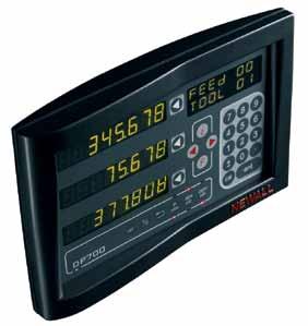 ACCESSORIES: DIGITAL READOUTS DP700 The DP700 is the latest in Newall's line of a powerful and intuitive DROs. The unit is housed in a rugged, ergonomically designed casting.