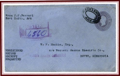 , 21 April, 1915, registered (10 ), return receipt requested