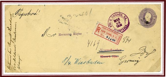 Backstamped Bucarest, 3 March, 1891. Chicago, Il.