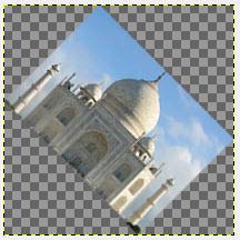 The color of each pixel is copied from its closest neighboring pixel in the original image. This often results in aliasing (the "stair-step" effect) and a coarse image, but it is the fastest method.