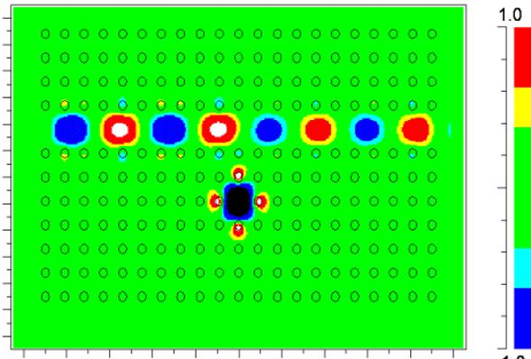 nm. Figure 1 shows the layout of the designed photonic crystal sensor. In this paper, we optimize the PhC waveguide and nanocavity to be applied in near infrared from 1 nm to 14 nm.
