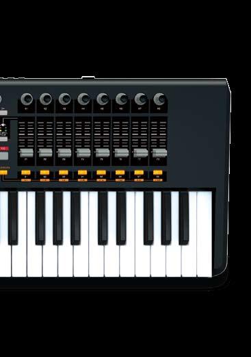 24 assignable Q-Links 61-KEY KEYBOARD CONTROLLER WITH MPC PADS Fully loaded for studio and stage Key Spilt enables access to two