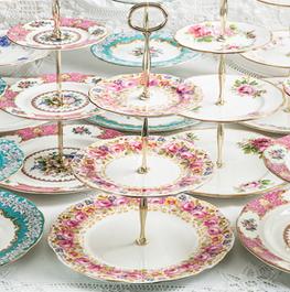 4 Cake Stands Tiered China Plates $15.00 Tiered Metal Stands $10.00 Tiered Metal Stands w/plates $15.00 Pedestal Cake Stands $10.00 Square Silver Tiered Stand $20.00 Round Silver Tiered Stand $20.