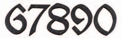 50mm (a d) 9955 (A-D) numerals