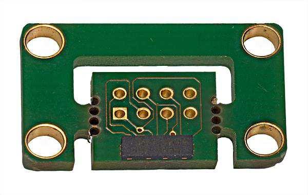 EXAMPLE OF PRINTED CIRCUIT BOARD ASSEMBLY Figure 4: Flat mouted KMXP o a PCB PIN ASSIGNMENT The pi assigmet is pi compatible for all KMXP types ad allows a commo PCB layout for all types: Pi 1 2 3 4