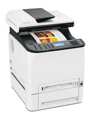 00 #107935 RICOH COPIER COLOR 21PPM SPC252SF 407525 Color Laser Multifunction Printer Print, copy, scan, fax