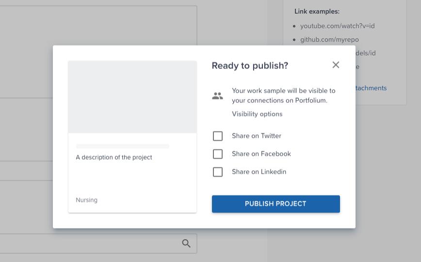 A pop- up window will confirm you re ready to publish.