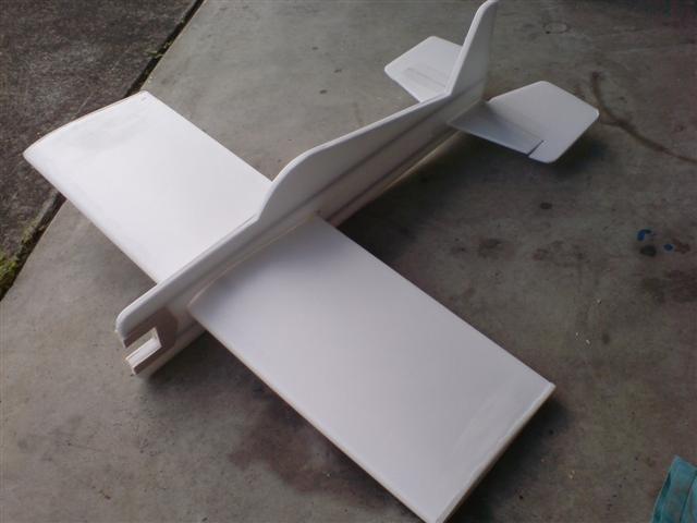 Next tape on the ailerons using the same method as you did for the elevator.