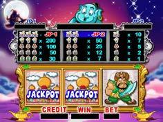 GAME FEATURES EAGER GENIE SYMBOL: Eager Genie is wild as joker to replace any symbols. GENIE BONUS: If three or more Eager Genie symbols land on any of reels, you get to play the Bonus.