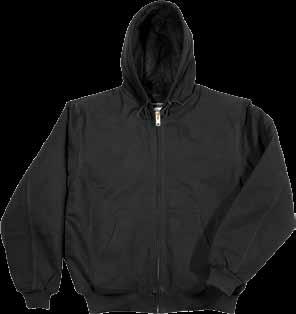 F505J Hooded Canvas Jacket Heavyweight 12 oz water-repellent cotton canvas, 7 oz polyester fiberfill