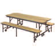 Or, combine two units to create a high-quality cafeteria table.